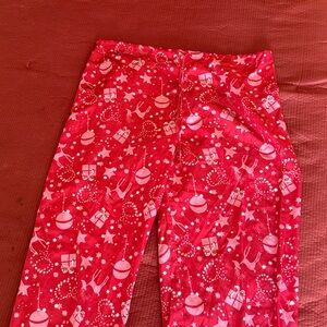 Festive Red Pajama Pants